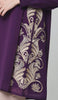 Nyla Gold Embellished Long Modest Tunic - Purple - PREORDER (ships in 2 weeks)