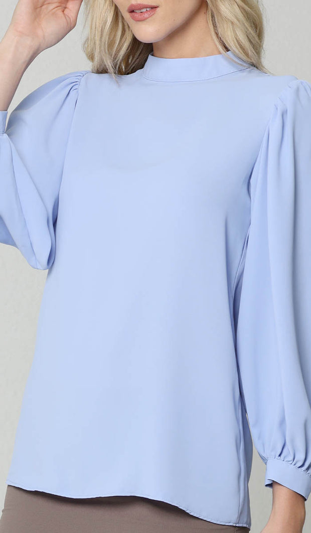 Nariman Essential Everyday Blouse - Powder Blue