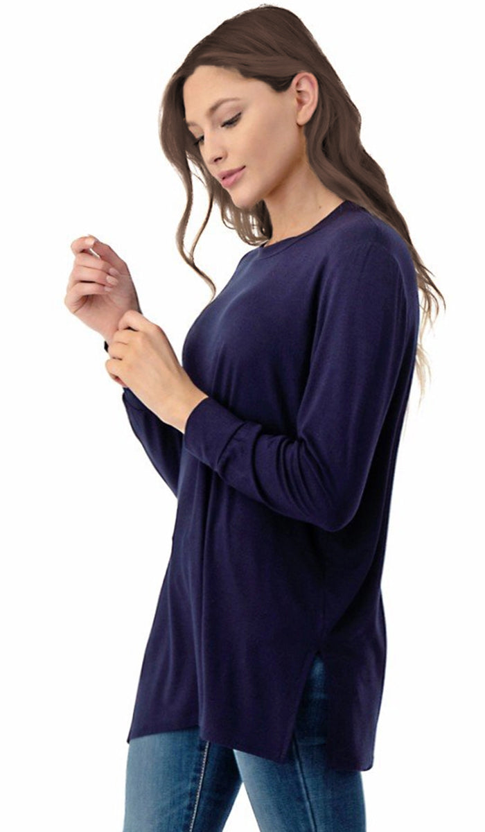 Samar Soft Everyday Stretch Tunic - Navy
