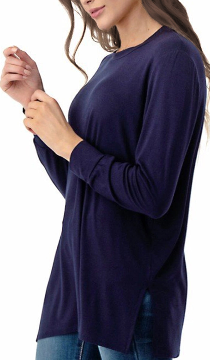 Samar Soft Everyday Stretch Tunic - Navy