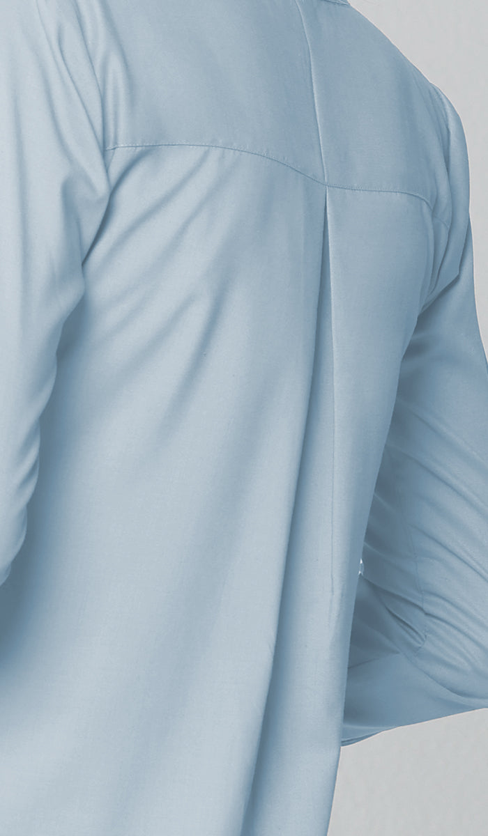Tunique longue et modeste de tous les jours en coton majoritairement Parisa - Bleu français