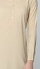 Parisa Mostly Cotton Long Modest Everyday Tunic - Khaki - PREORDER (ships in 2 weeks)