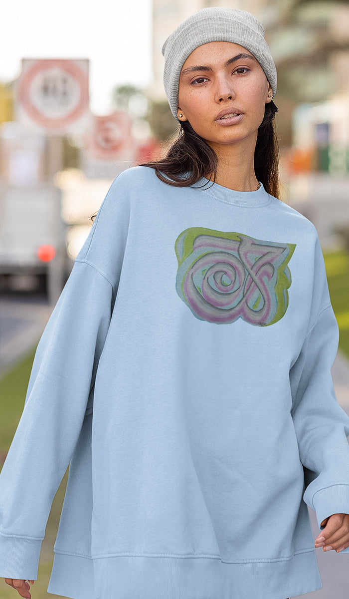 Pullover Sweatshirt with Arabic Calligraphy - Compassion (رحمة)