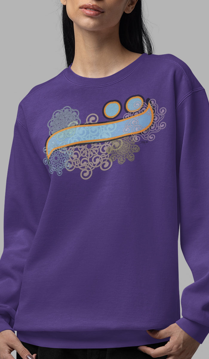 Sweat-shirt avec initiale arabe - 'Tā' (ت) 