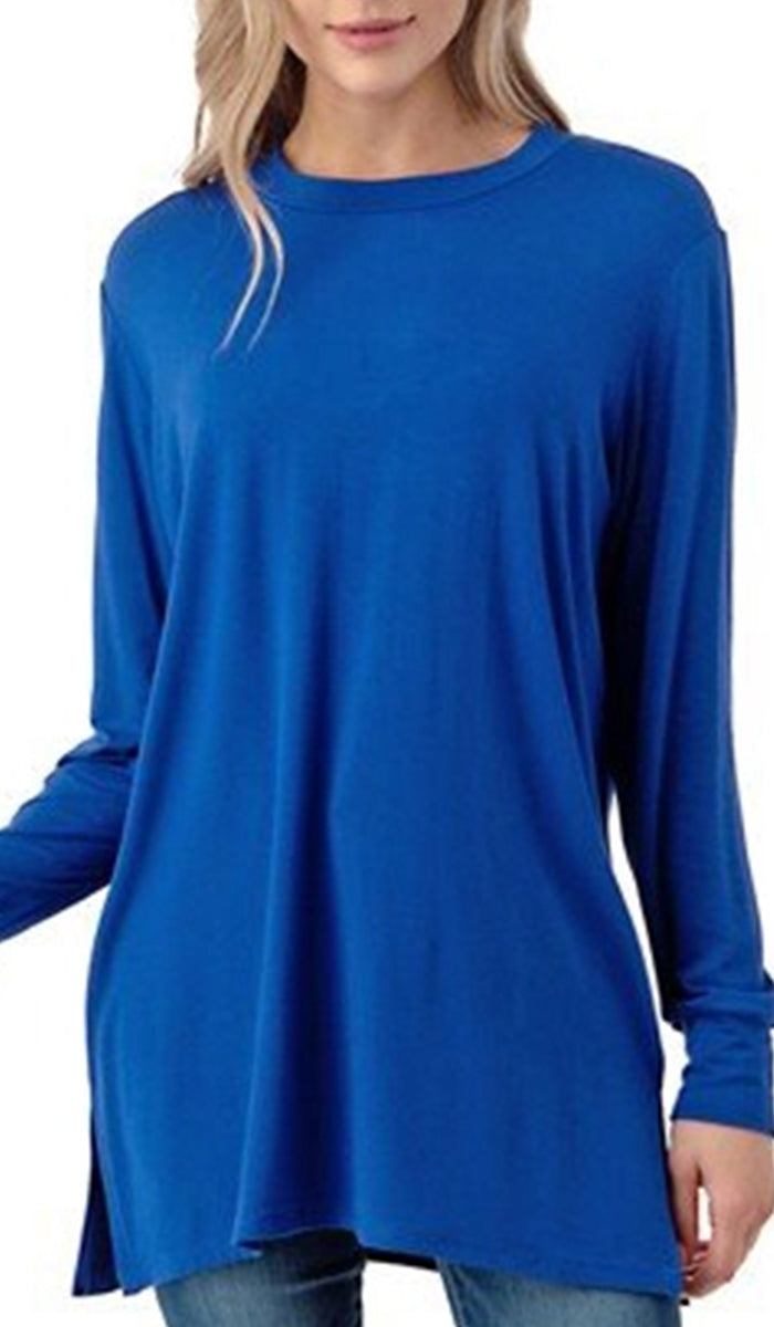 Samar Soft Everyday Stretch Tunic - Royal Blue