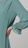 Safa Dressy Long Modest Midi Tunic - Seagreen