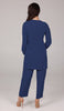 Sakinah Long Modest Adjustable Tunic - Marina Blue