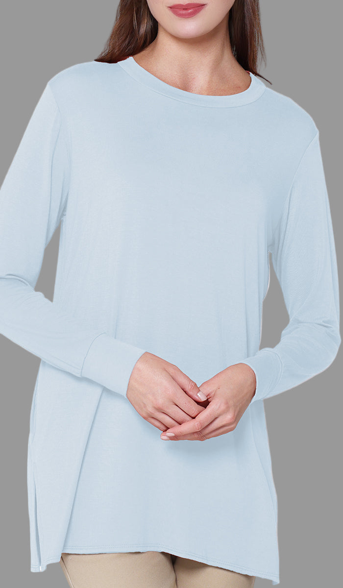 T-shirt modeste à manches longues Peachy Soft - Noir