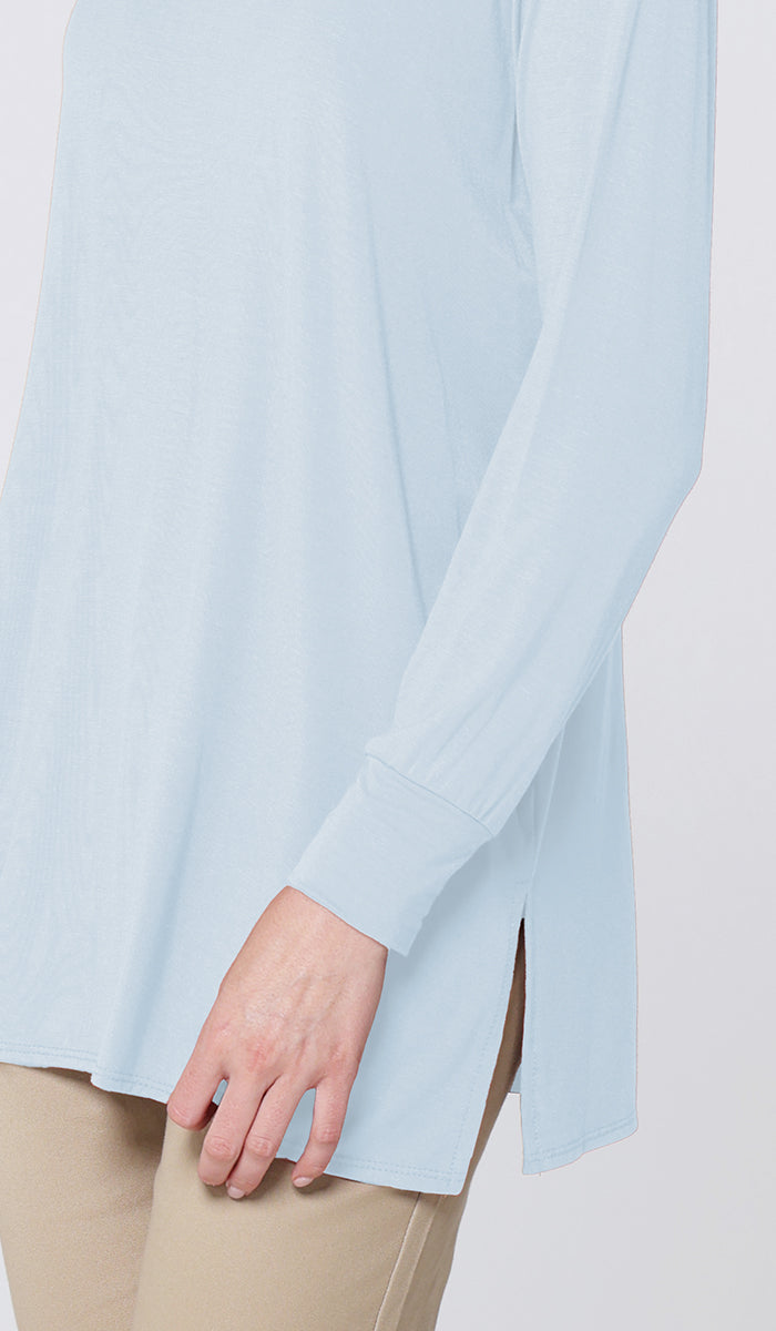 T-shirt modeste à manches longues Peachy Soft - Noir