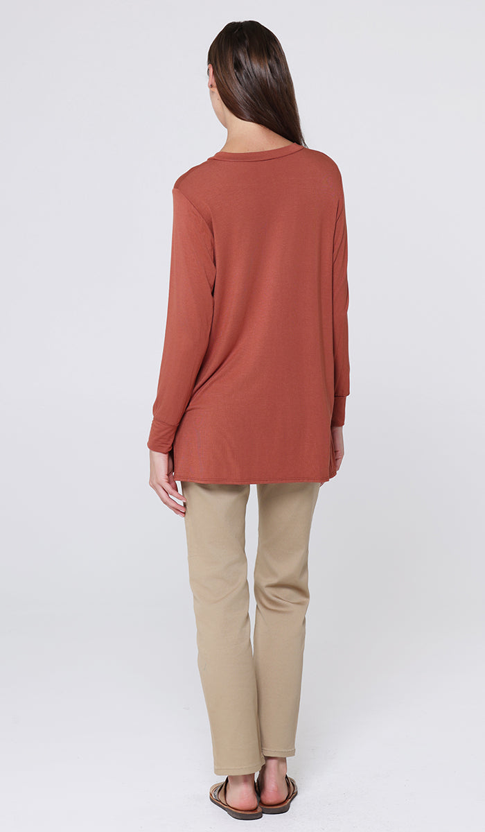 Samar Soft Everyday Stretch Tunic - Spice