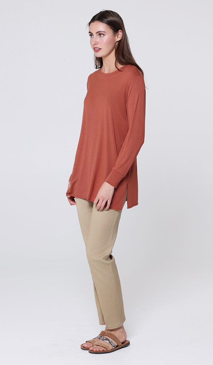 Samar Soft Everyday Stretch Tunic - Spice