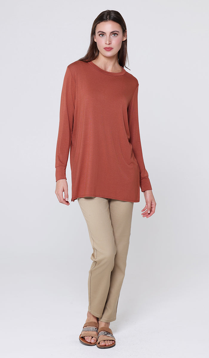 Samar Soft Everyday Stretch Tunic - Spice