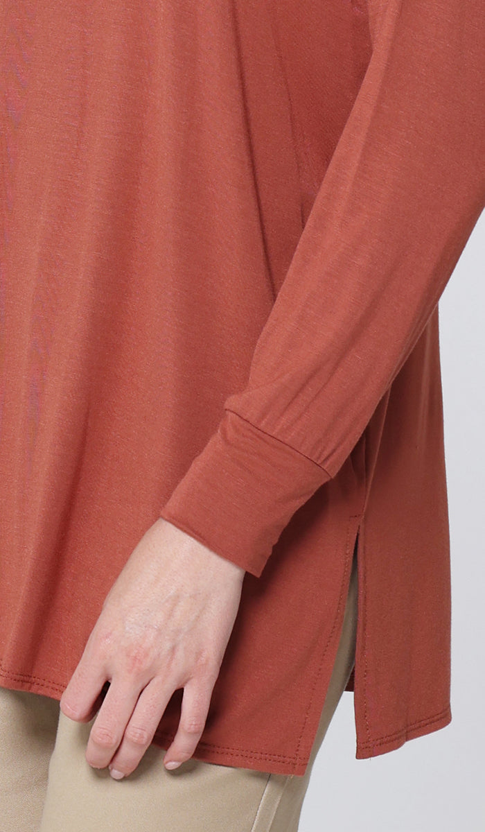 Samar Soft Everyday Stretch Tunic - Spice