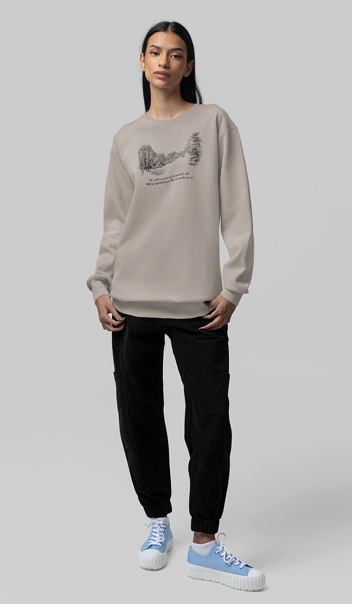 Satr Collection Unisex Eco-Friendly Crewneck Pullover Sweatshirt - Renewal