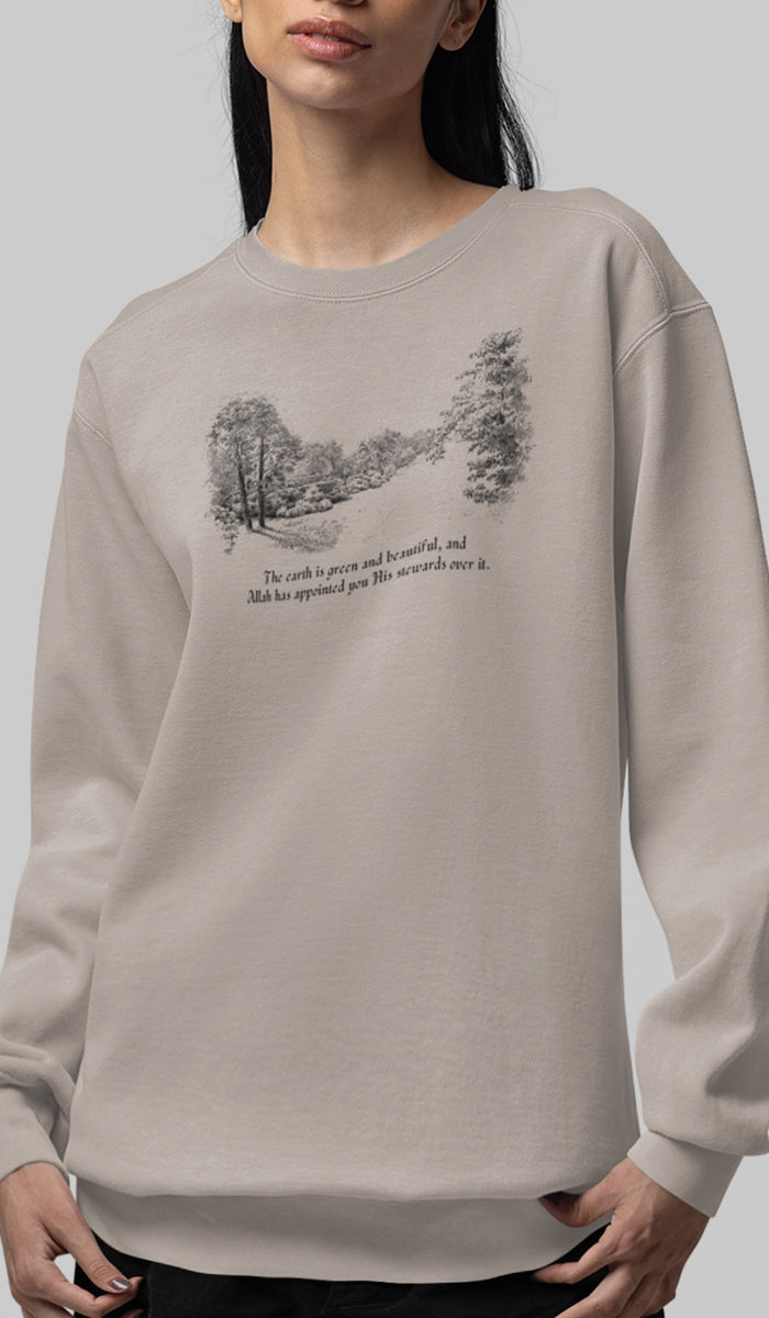 Satr Collection Unisex Eco-Friendly Crewneck Pullover Sweatshirt - Renewal