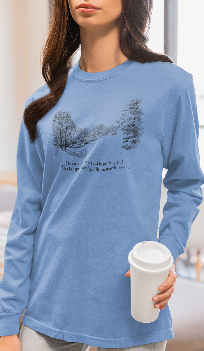 Satr Collection Unisex Long Sleeve 100% Cotton T-Shirt - Renewal