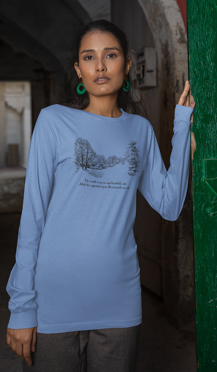 Satr Collection Unisex Long Sleeve 100% Cotton T-Shirt - Renewal