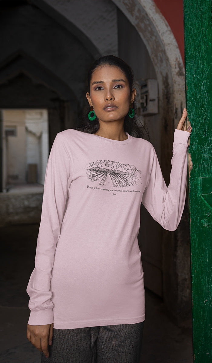 Satr Collection Unisex Long Sleeve 100% Cotton T-Shirt - Return
