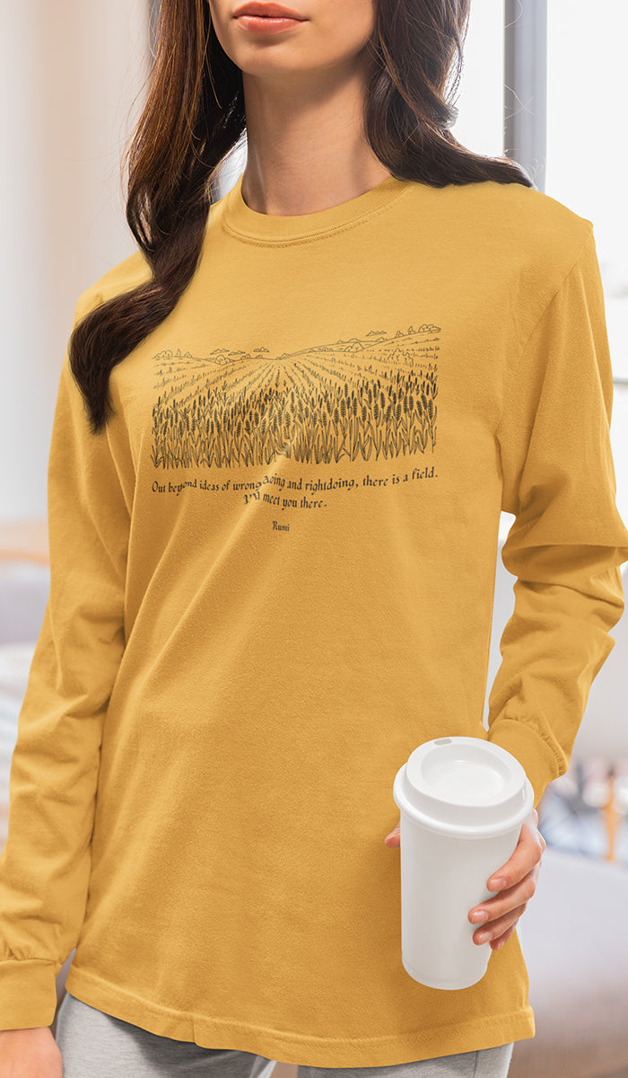 Satr Collection Unisex Long Sleeve 100% Cotton T-Shirt - Reunion