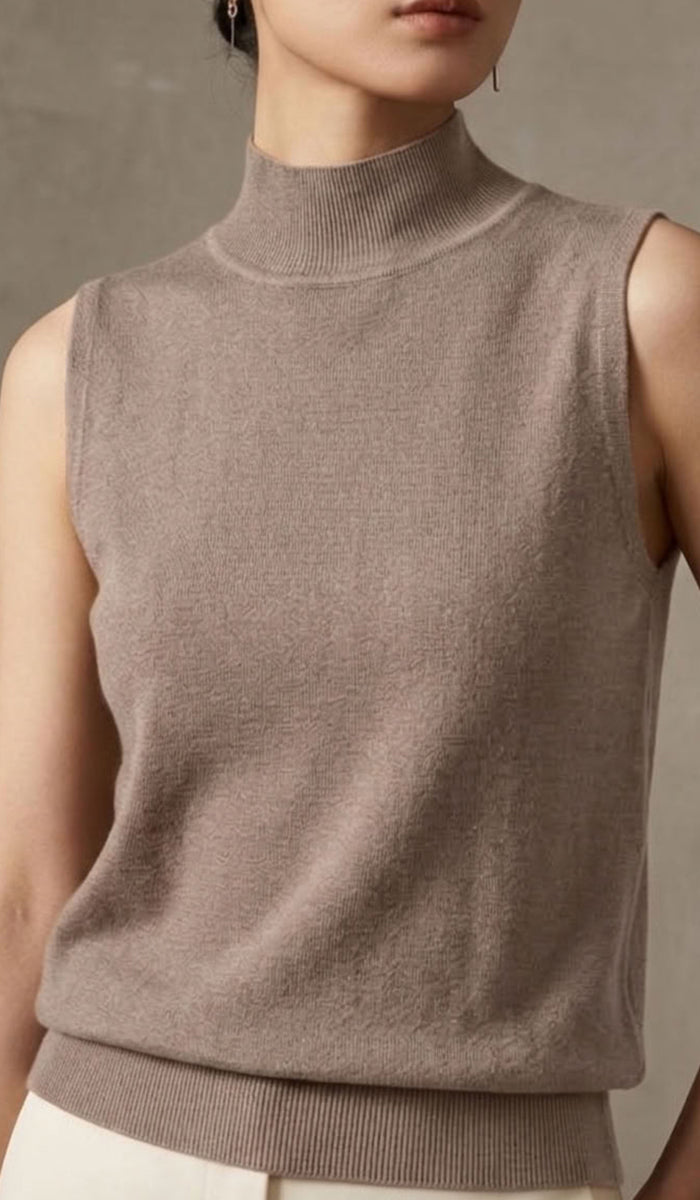 Serene Stretch Knit Top - Mocha