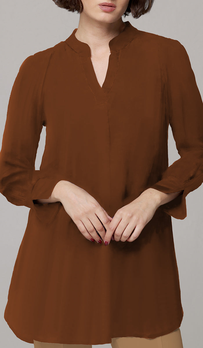 Shaina Cotton Feel Modest Top - Agate - PREORDER (ships in 2 weeks)
