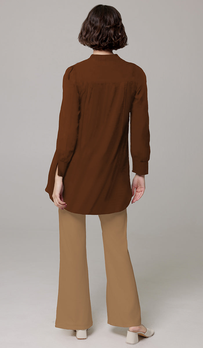 Shaina Cotton Feel Modest Top - Agate - PREORDER (ships in 2 weeks)