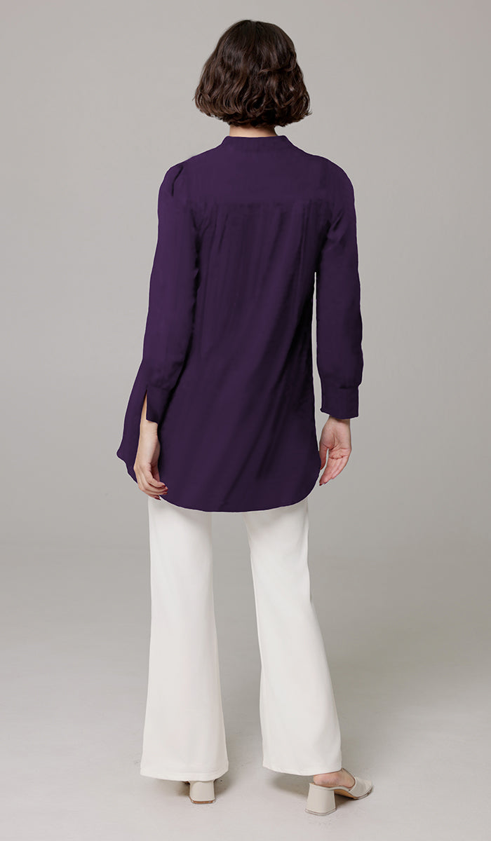 Shaina Cotton Feel Modest Top - Amethyst - PREORDER (ships in 2 weeks)