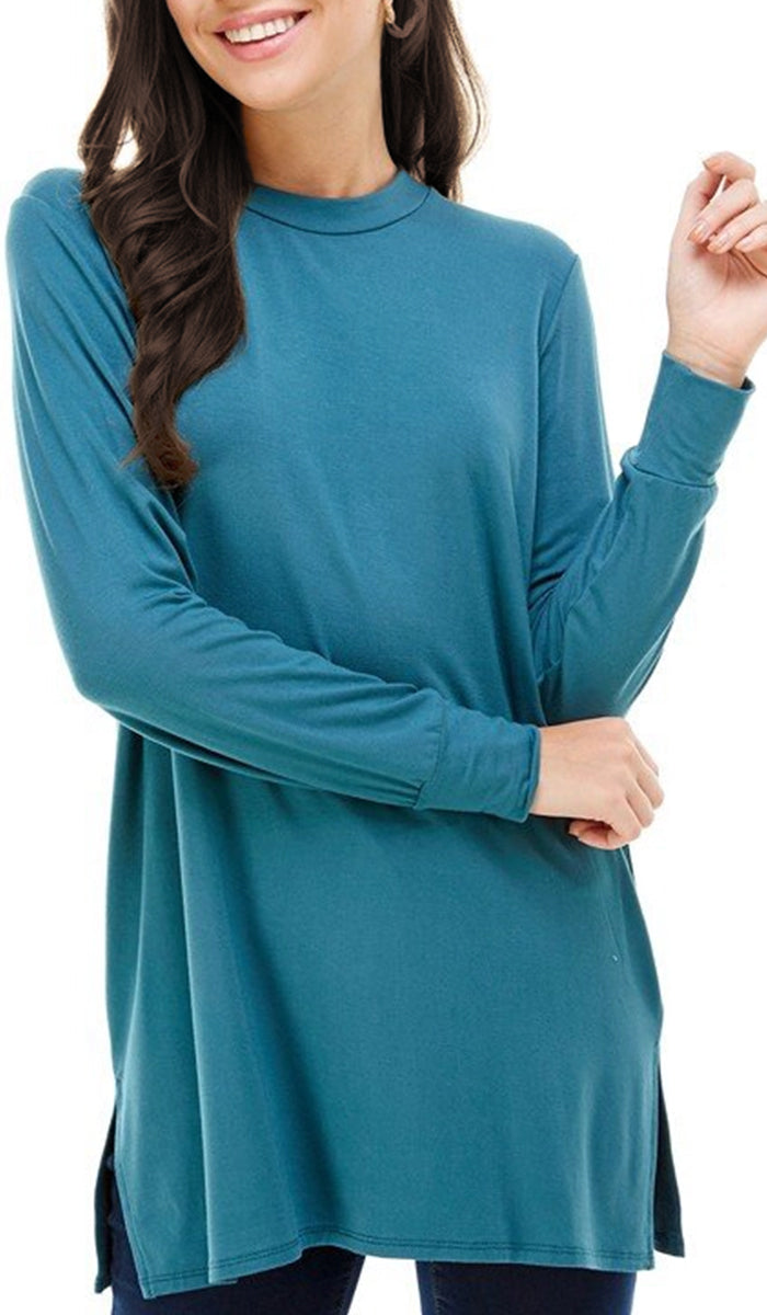 Samar Soft Everyday Stretch Tunic - Teal