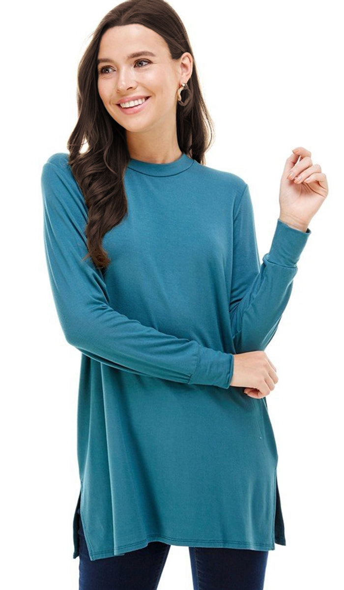 Samar Soft Everyday Stretch Tunic - Teal