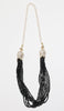 Turkish Tulip Artisan Necklace - Black Onyx and Pearls