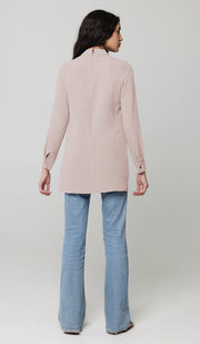 Valia Modest Essential Everyday Blouse - Latte