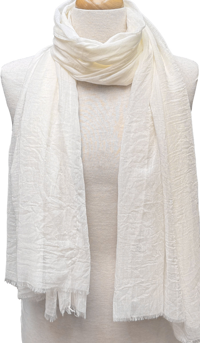 Whisper Drape Super Soft Non-Slip Extra Large Wrap Hijab - Cream