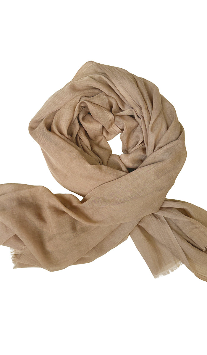 Whisper Drape Super Soft Non-Slip Extra Large Wrap Hijab - Mocha