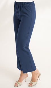 Pantalon large à taille extensible Abeer - Bleu Marina 