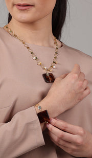 Abir MashAllah Arabic Necklace-Onyx - FINAL SALE