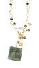 Abir Contemporary MashAllah Arabic Necklace-Moss