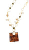 Abir Contemporary MashAllah Arabic Necklace-Onyx
