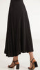 Amani Softly Pleated Long Skirt - Black - FINAL SALE