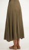Amani Softly Pleated Long Skirt - Sage - FINAL SALE