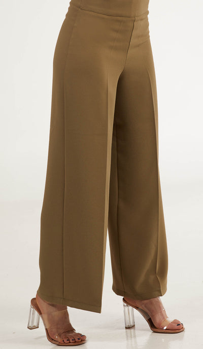 Arifa Tailored Wide Leg Pants - Sage