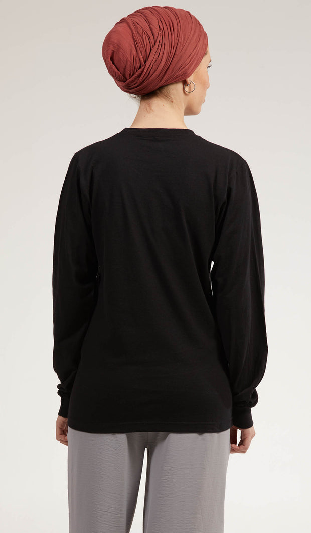 Rumi Quotes Fine Long Sleeve Womens T Shirt - Shine - Black/ Multi