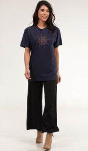 Artsy Fine Short Sleeve Unisex T Shirt - Prism - Navy