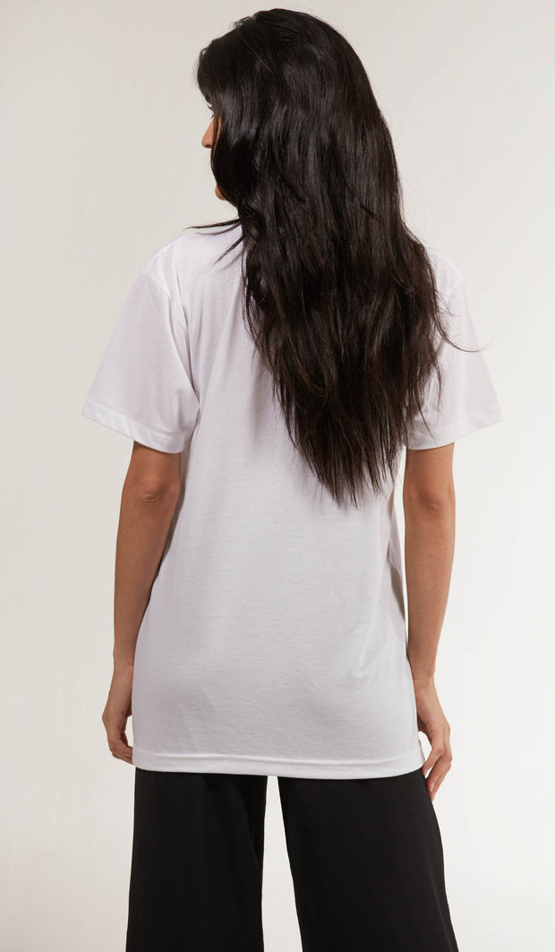 Artsy Fine Short Sleeve Unisex T Shirt - Salam - White
