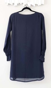 Tunique longue modeste brodée Asma - Bleu Gris - Vente Finale