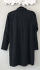Aubrie Long Buttondown Modest Tunic Dress - Black - FINAL SALE