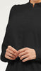 Ava Dressy Long Modest Midi Tunic - Black