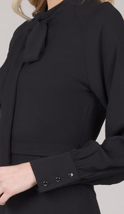 Ayza Modest Long Maxi Dress - Black