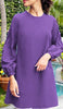 Bahar Long Light Cotton Everyday Tunic - Grape - FINAL SALE