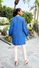 Bahar Long Light Cotton Everyday Tunic - Royal Blue - FINAL SALE