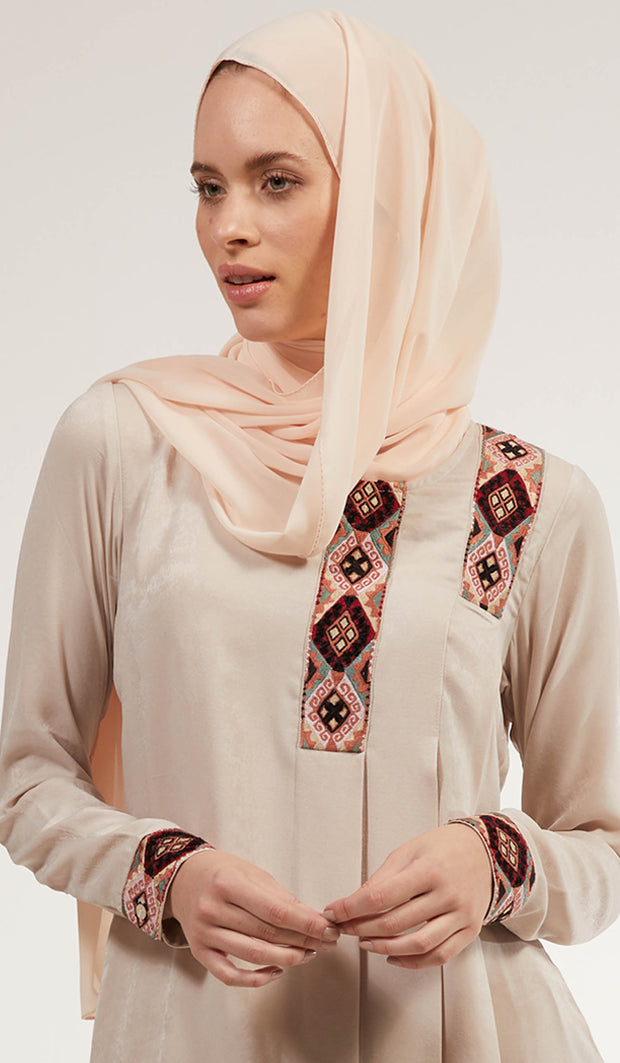 Classic Chiffon Wrap Hijab - Buff